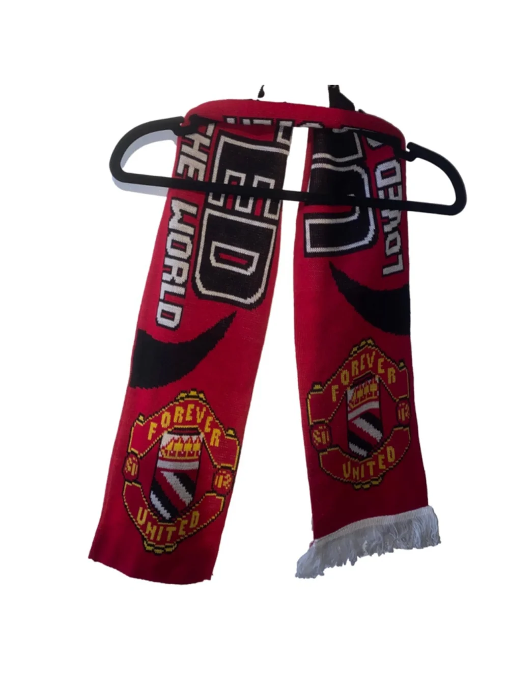 Manchester United Football Club Red and Black ‘Forever United’ Knit Scarf